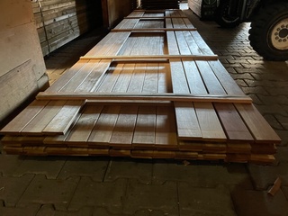 Ca. 55x Guyana Ipé Planken Geschaafd Country Grade, 18x90mm, lengte 50